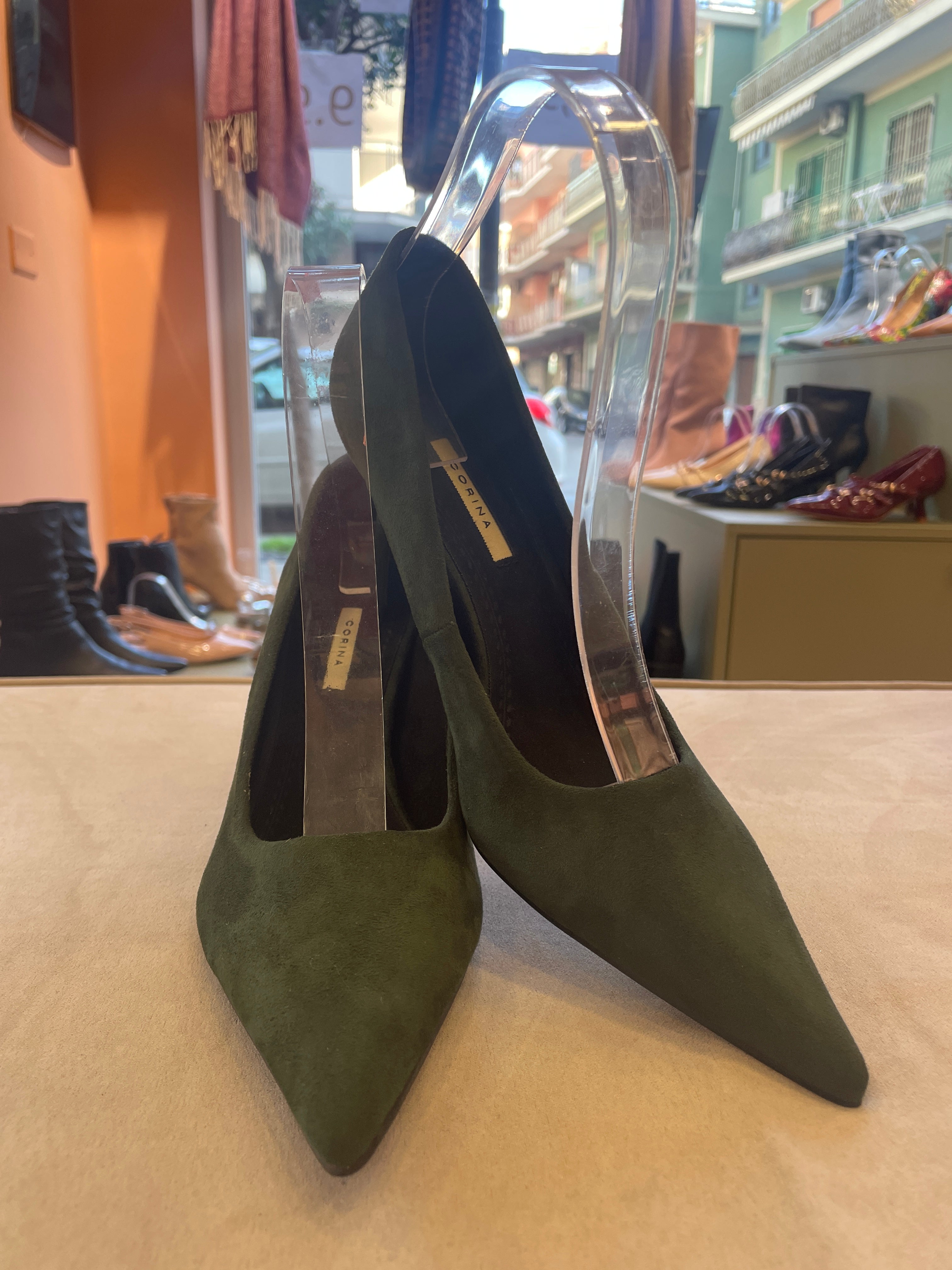 Décolleté camoscio 3671