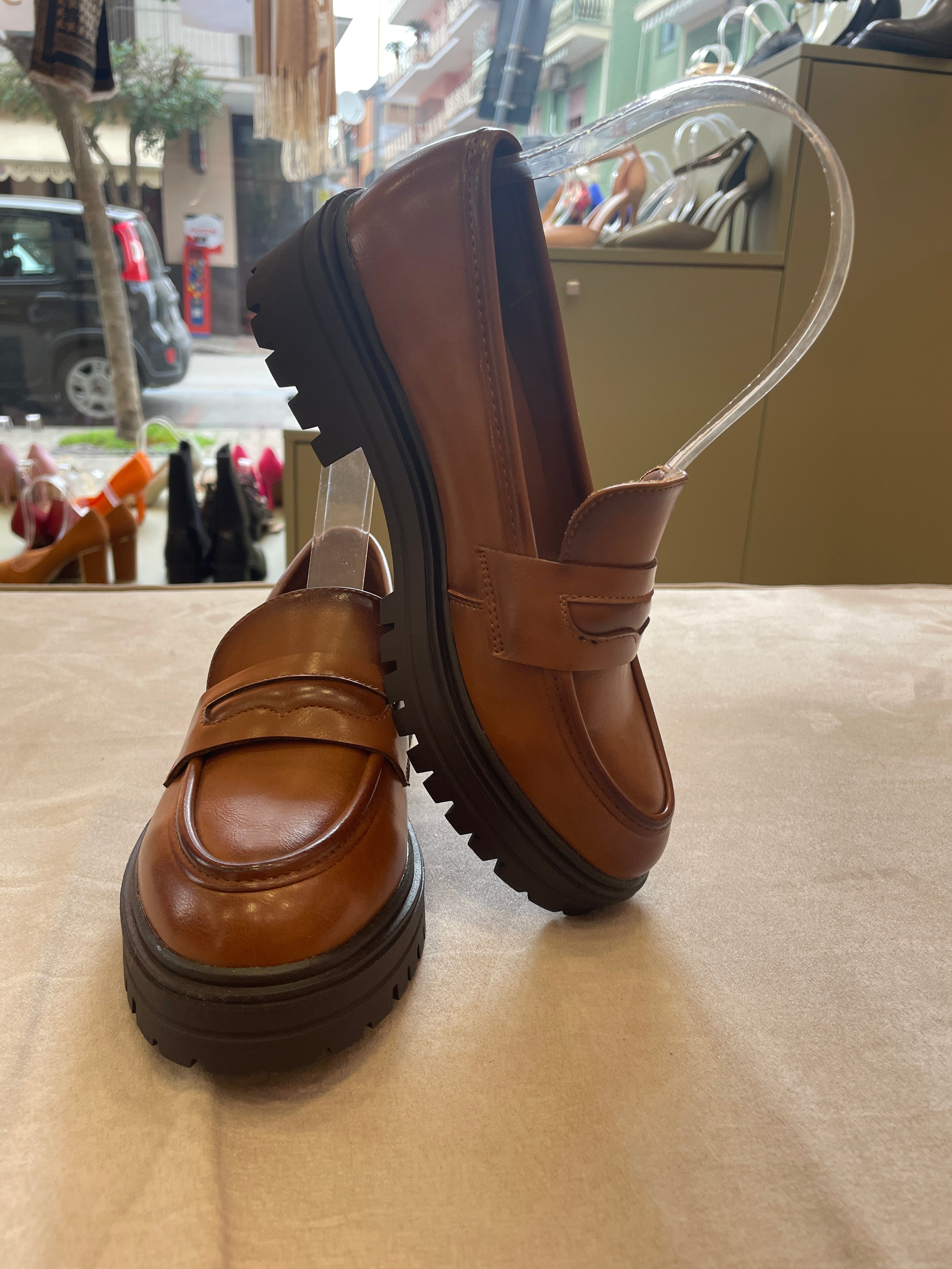 Mocassino platform alto 8233