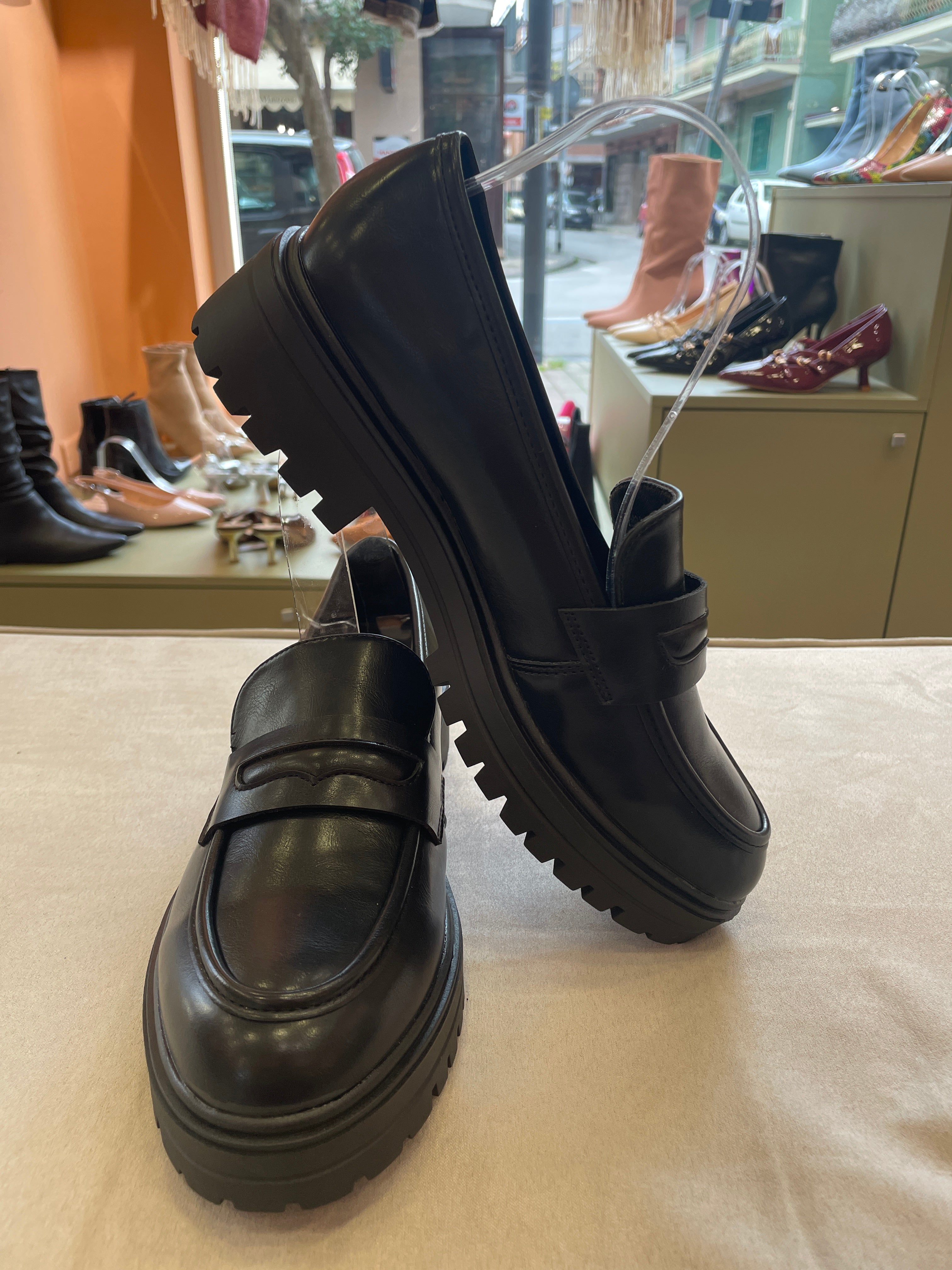 Mocassino platform alto 8233