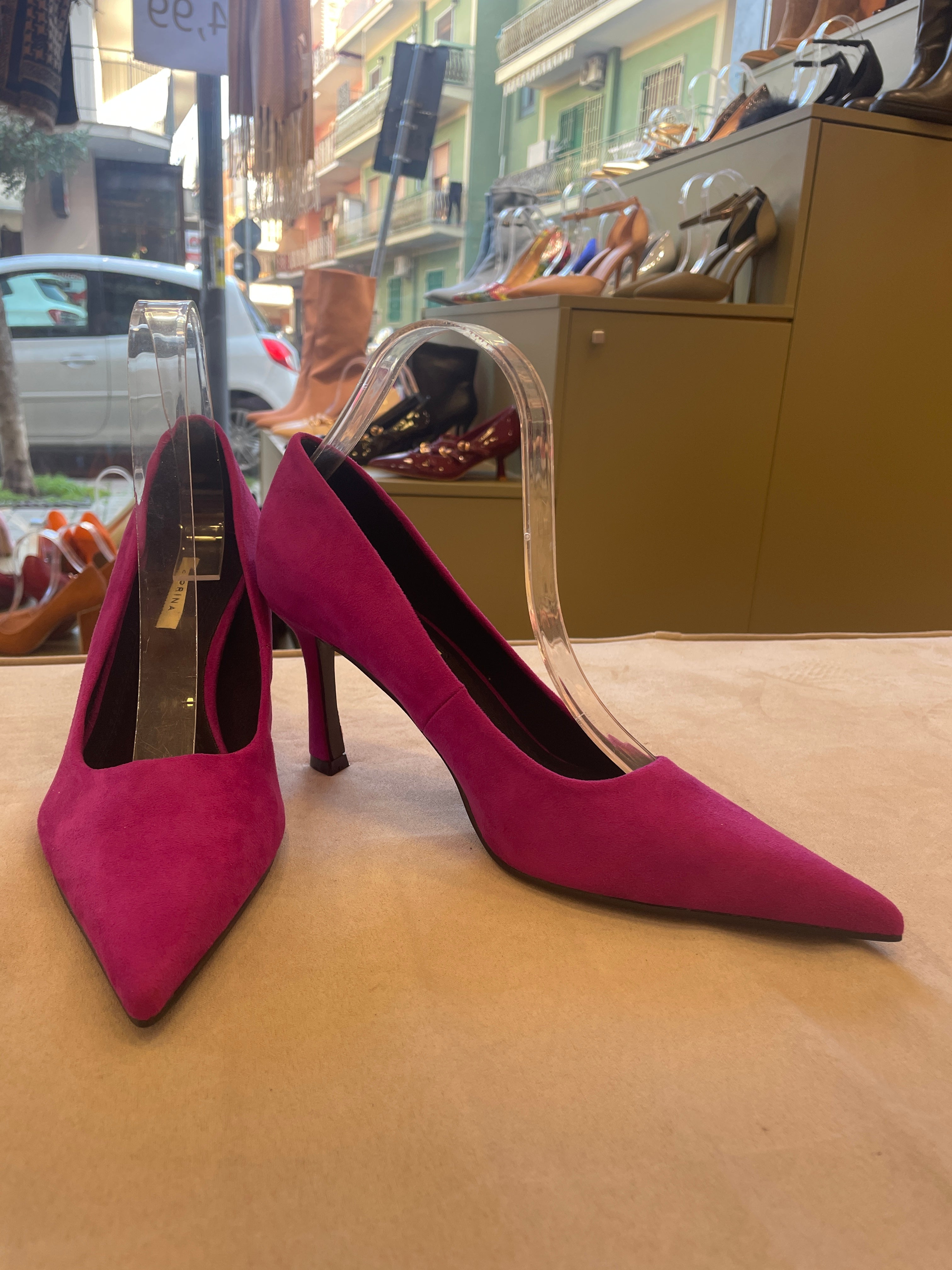 Décolleté camoscio 3671