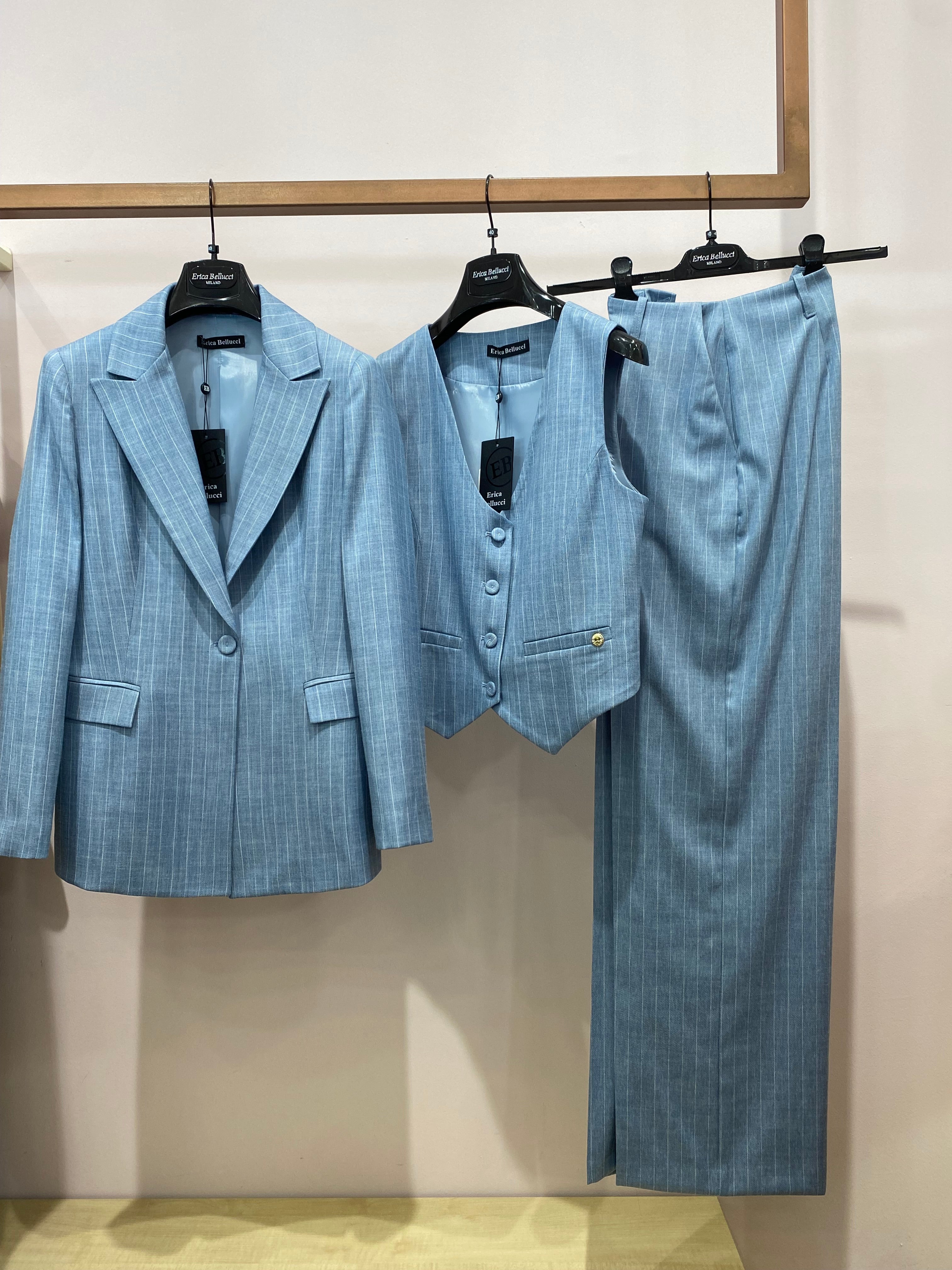 Tailleur Ginny Tre Pezzi EB/ Pantalone Palazzo