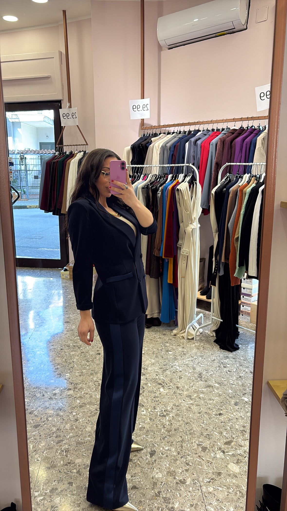 Tailleur smoking palazzo