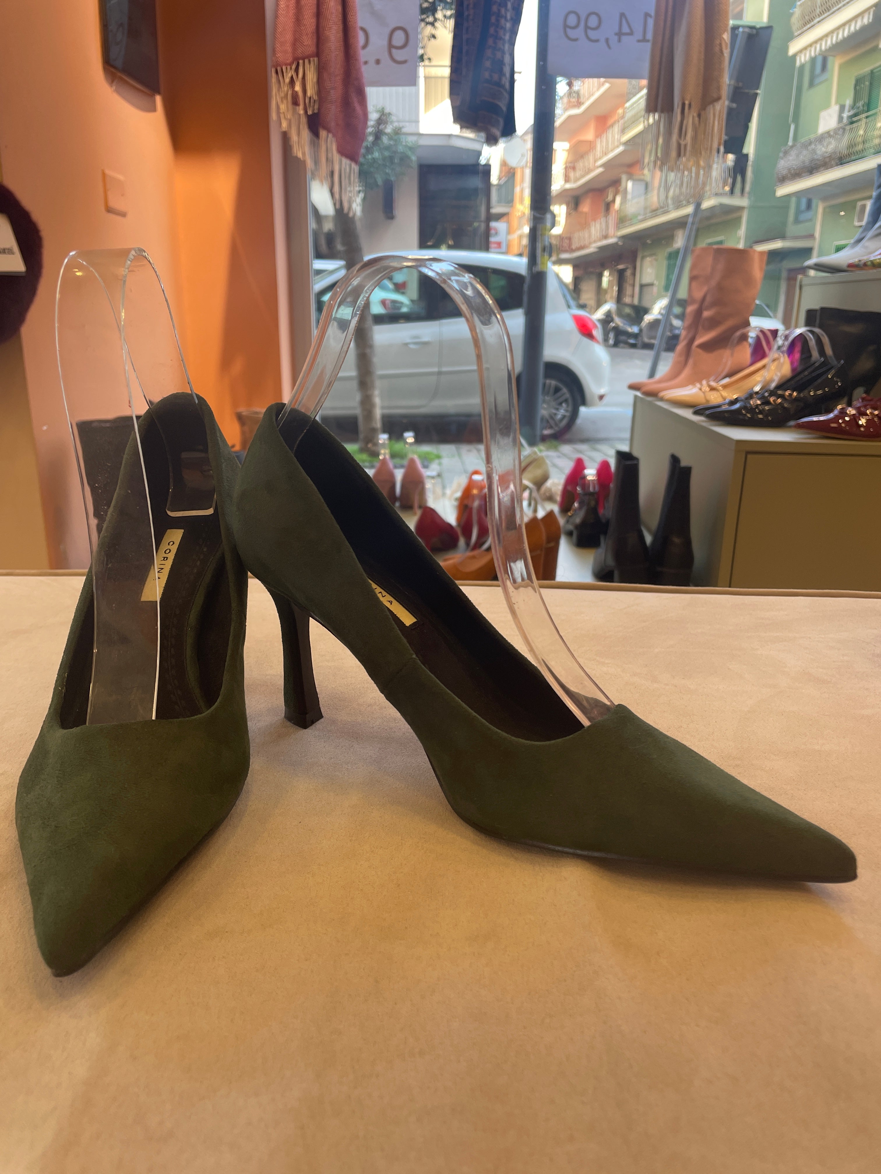 Décolleté camoscio 3671