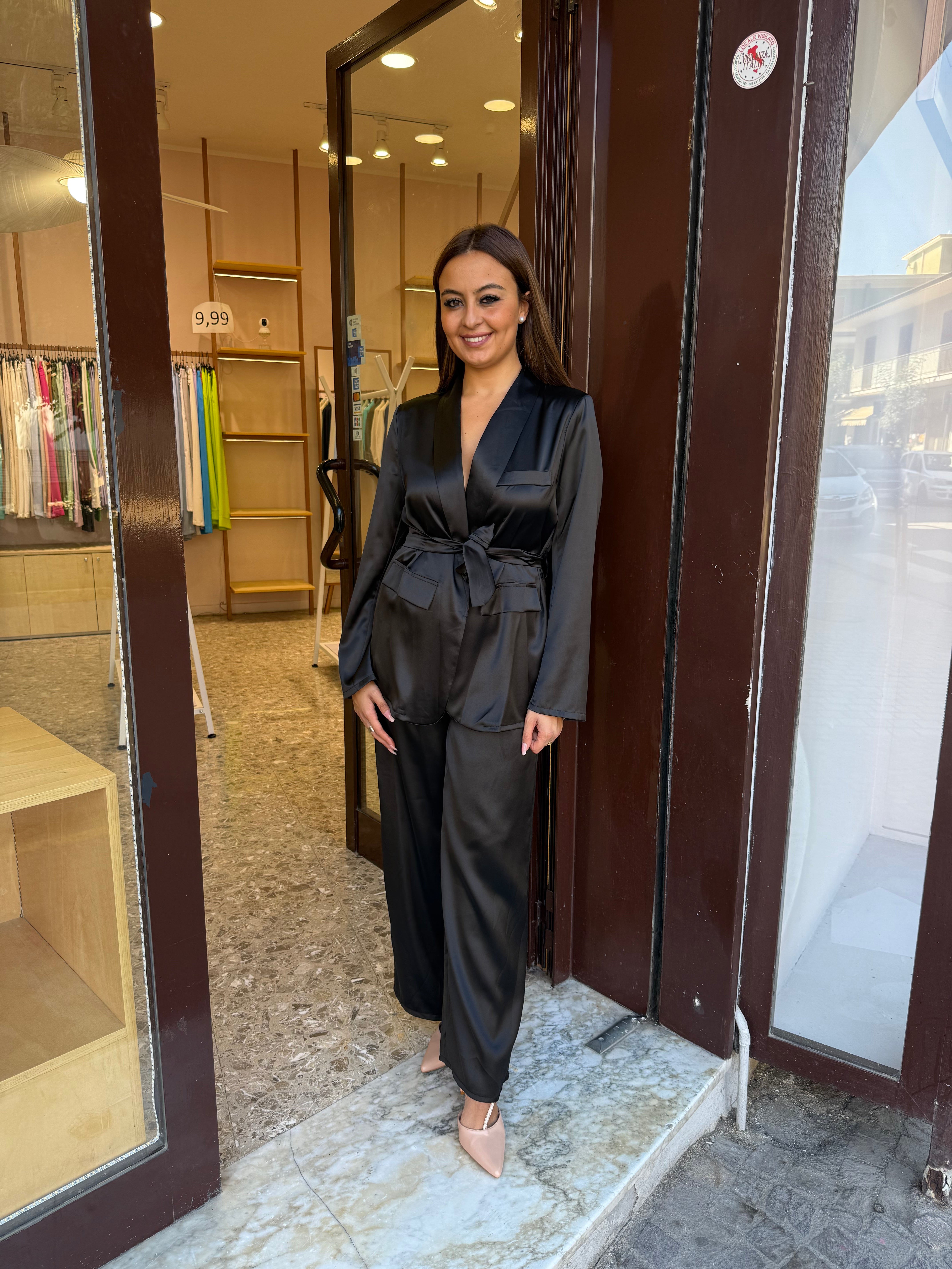 Tailleur raso Carmen