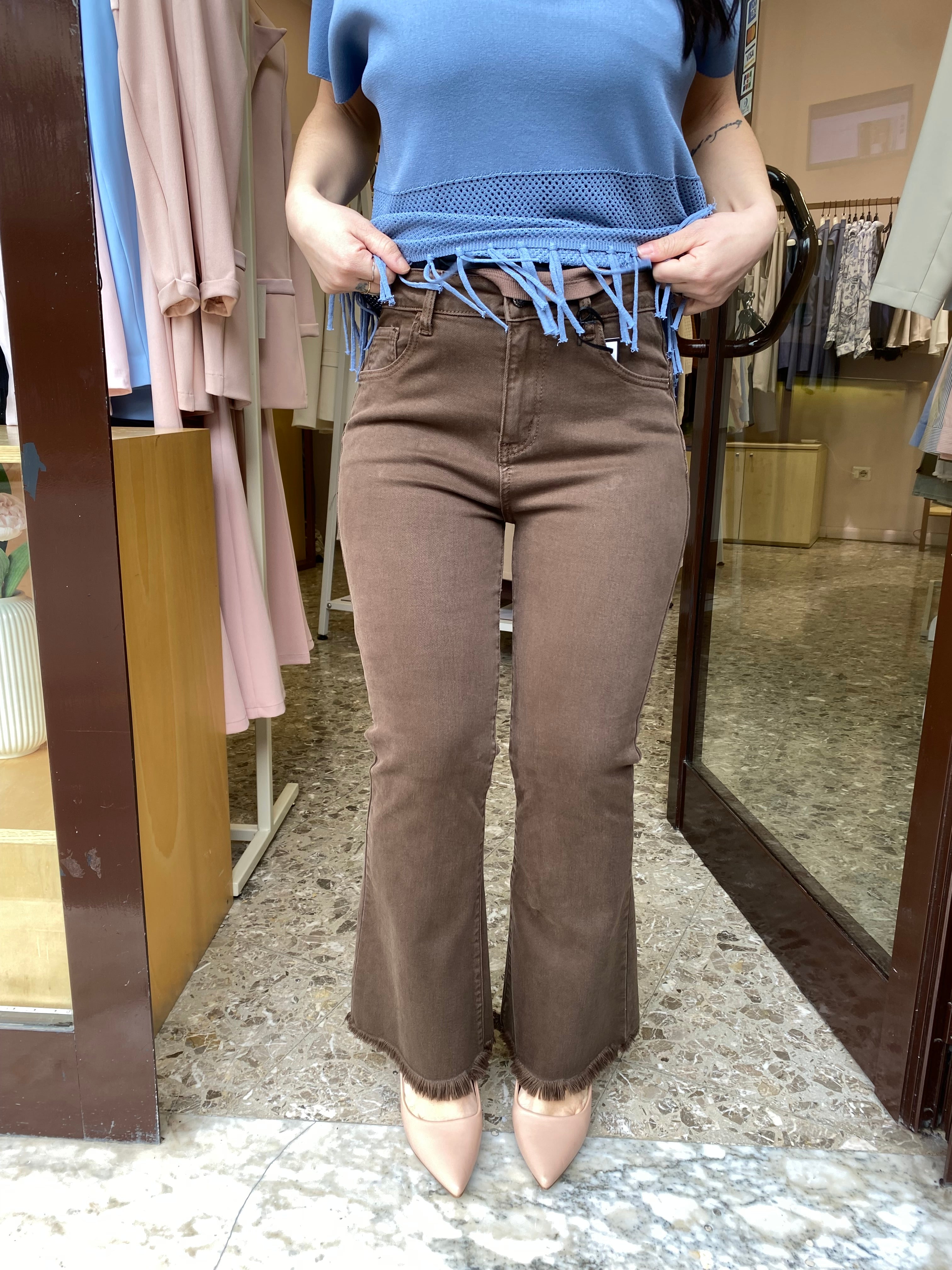 Jeans In Cotone  Trombetta Indigo FC