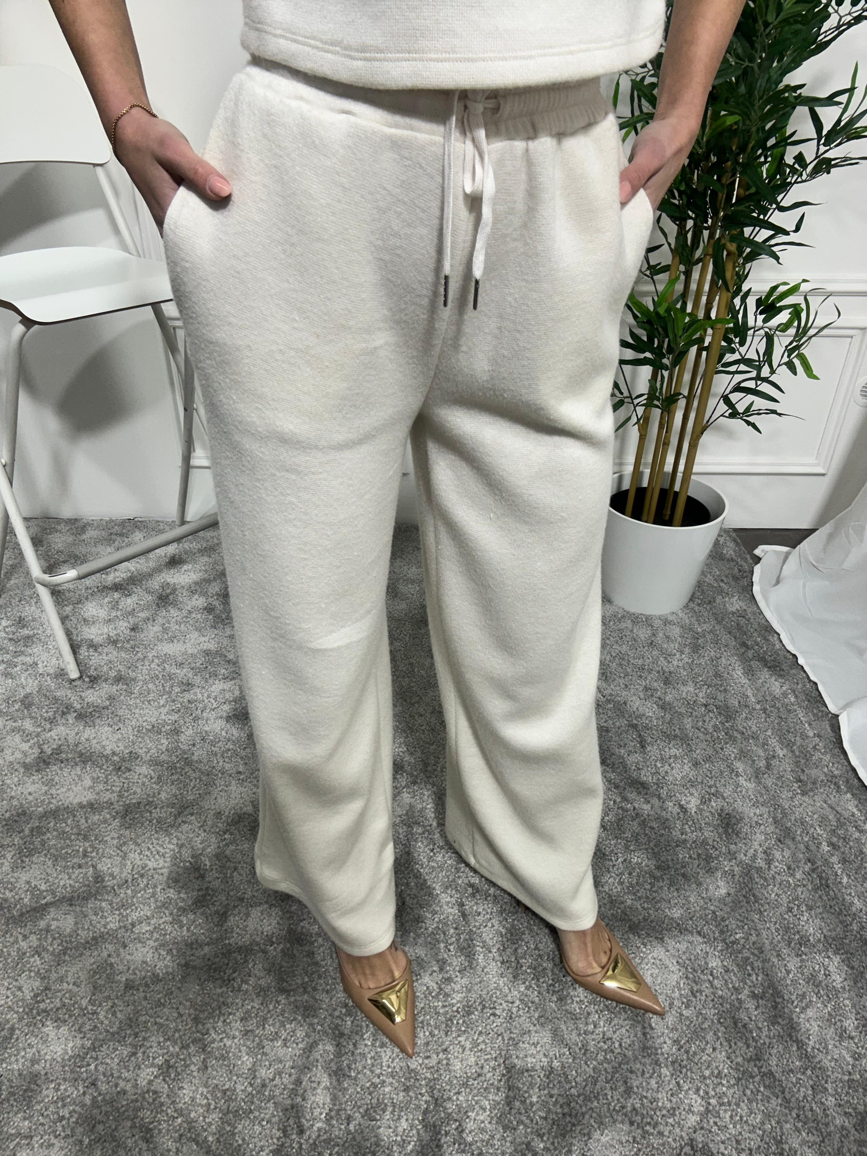 Pantalone misto lana chic